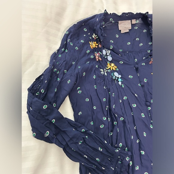 Vanessa Virgina Anthropologie Ashton Blouse - Picture 3 of 10